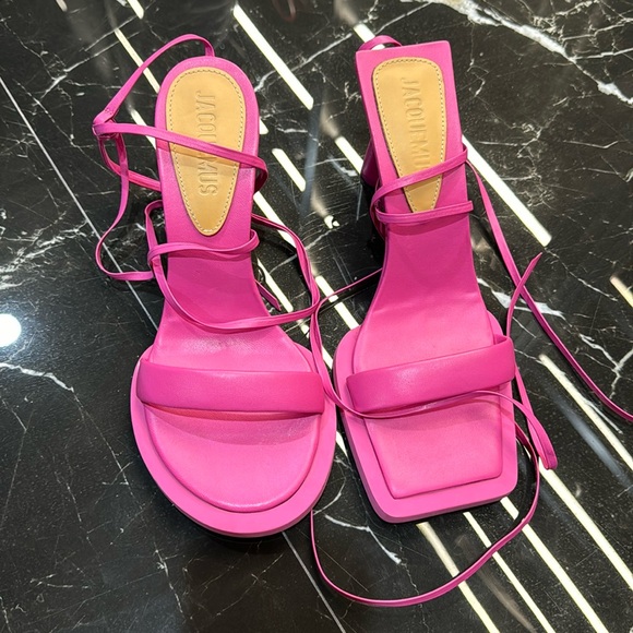 Jacquemus Shoes - Jacquemus pink heels LES CARRES RONDS